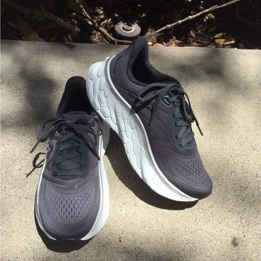 New Balance Women's Dark Gray and White Running Sneakers